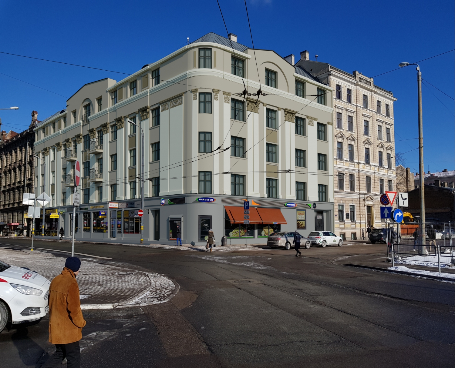 Fasādes atjaunošana Elizabetes ielā, Rīgā