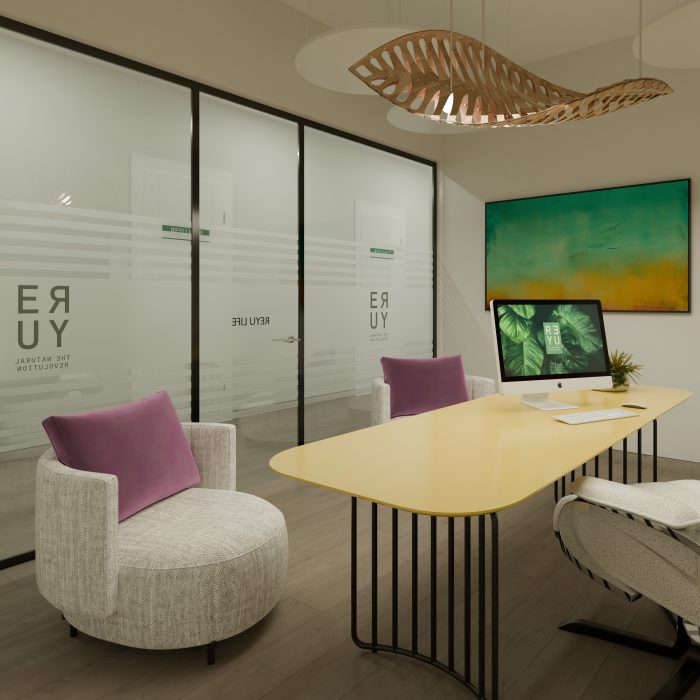 Interjera dizaina risinājumi salonam REYU