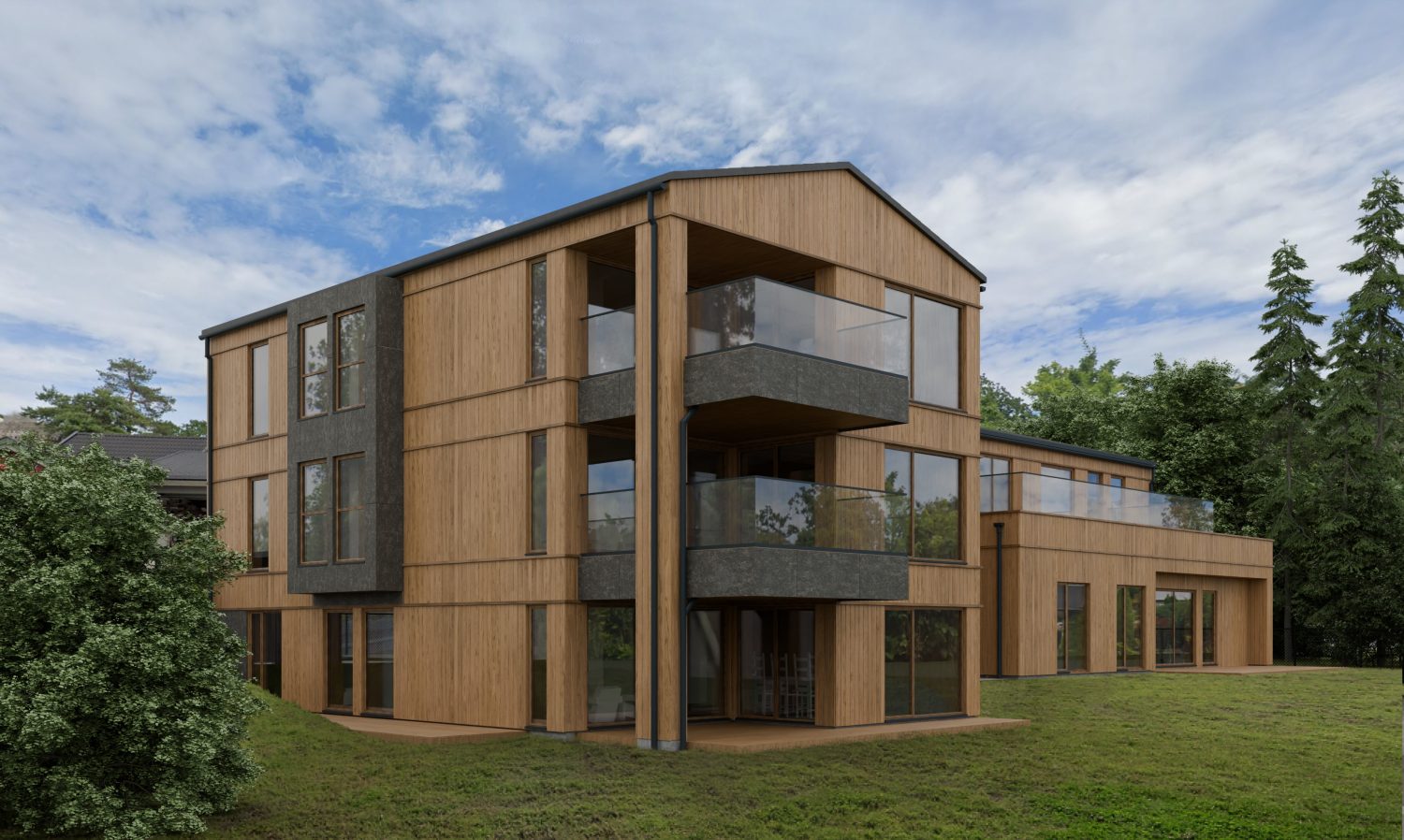 Daudzdzīvokļu ēka Dolebakken, Norvēģija