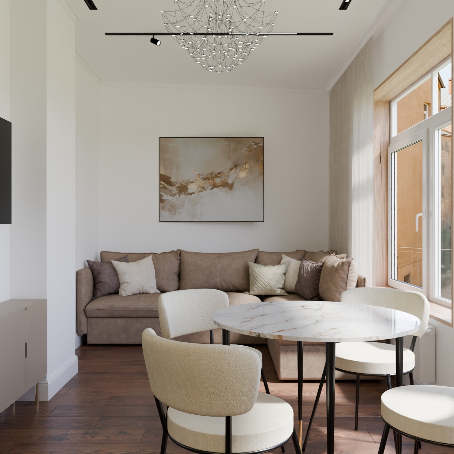 Interjera dizaina risinājumi dzīvoklim Rīgā